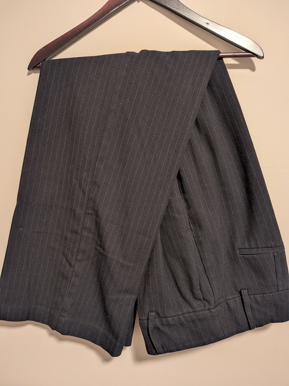 Ricki's Black Pinstripe Cozy Dress Pants